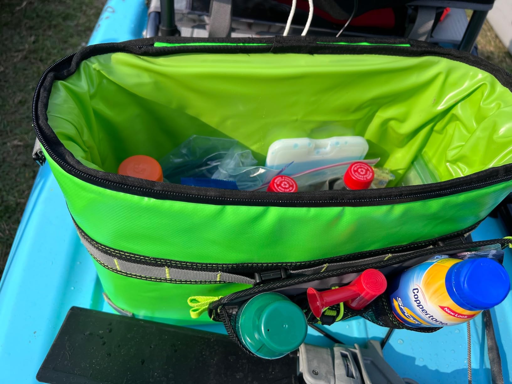 TidyFriend Kayak Cooler Behind Seat, Waterproof Cooler for Kayaking, Kayak Accessories Cooler Bag, Compatible with Lawn Chair Seat, Portable Ice Chest, Keeps Drinks Cold, Travel, Beach, Lunch customer photo 2