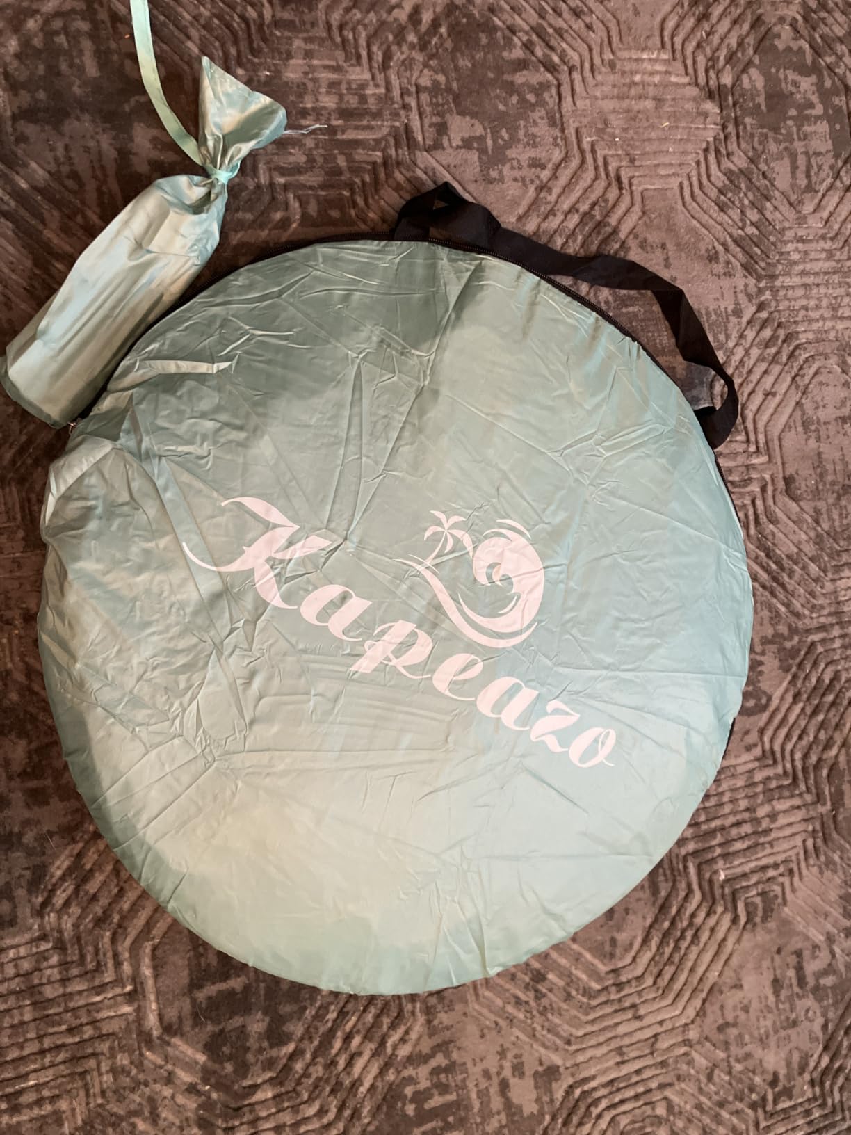 Kapeazo Baby Beach Tent, Pop Up UV Sun Shade for Infant Toddlers - Green customer photo 1