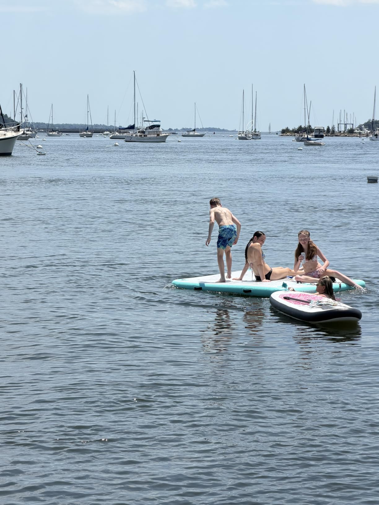 AWSUM Inflatable Floating Dock Air Dock Platform Floating Island Raft with None-Slip Surface for Pool Beach Ocean customer photo 1