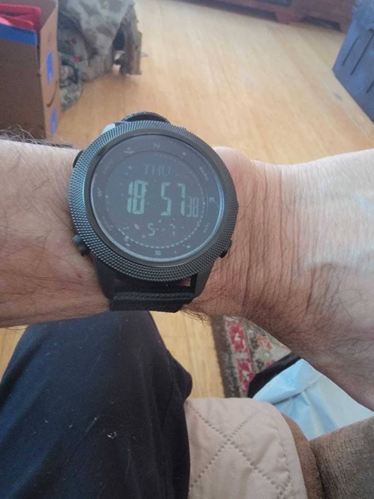 NORTH EDGE Military Watch for Men Large Face Tactical Survival Digital Wrist Watch with Altimeter, Compass, Barometer, Waterproof, Pedometer for Outdoor Sports & Hiking (Apache) customer photo 1