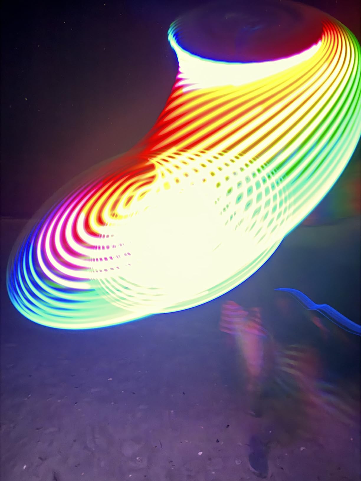 TOSY Flying Disc - 16 Million Colors RGB or 36 LEDs, Extremely Bright, Smart Modes, Camping Essentials for Teens/Kids/Adults/Men/Boys/Girls, Auto Light Up, Rechargeable, Waterproof, 175g customer photo 2