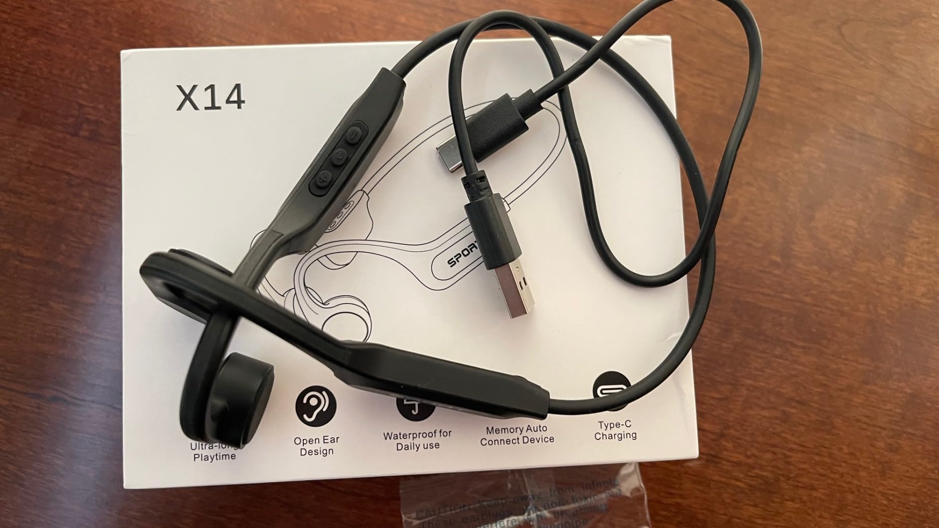 CXK Bone Conduction Headphones, Open Ear Headphones Bluetooth 6.0 with Mic - Balanced Audio, 10H Playtime, IPX6 Waterproof, Secure Fit Bone Conduction Earbuds for Workouts customer photo 1