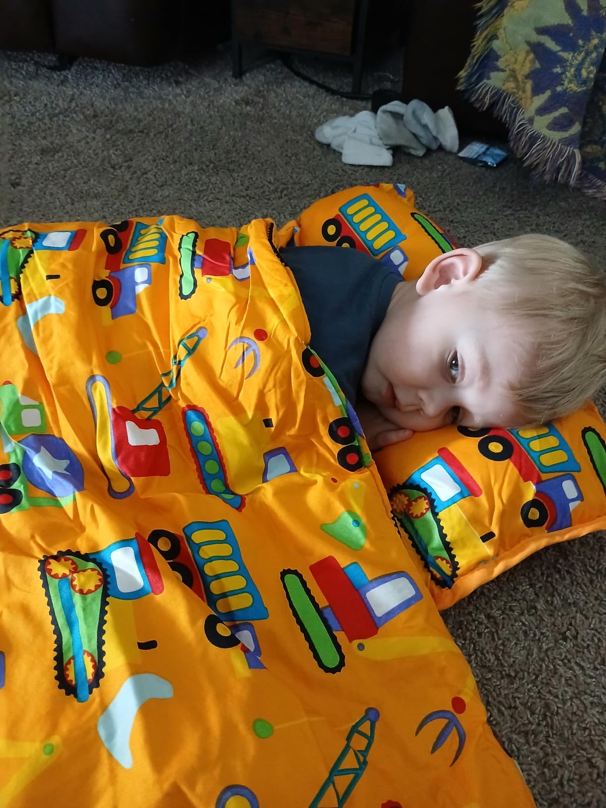 Wildkin Microfiber Nap Mat for Kids | 50 x 20 in all-in-one microfiber nap mat with attached blanket, removable pillow, roll-up straps and carry handle customer photo 1
