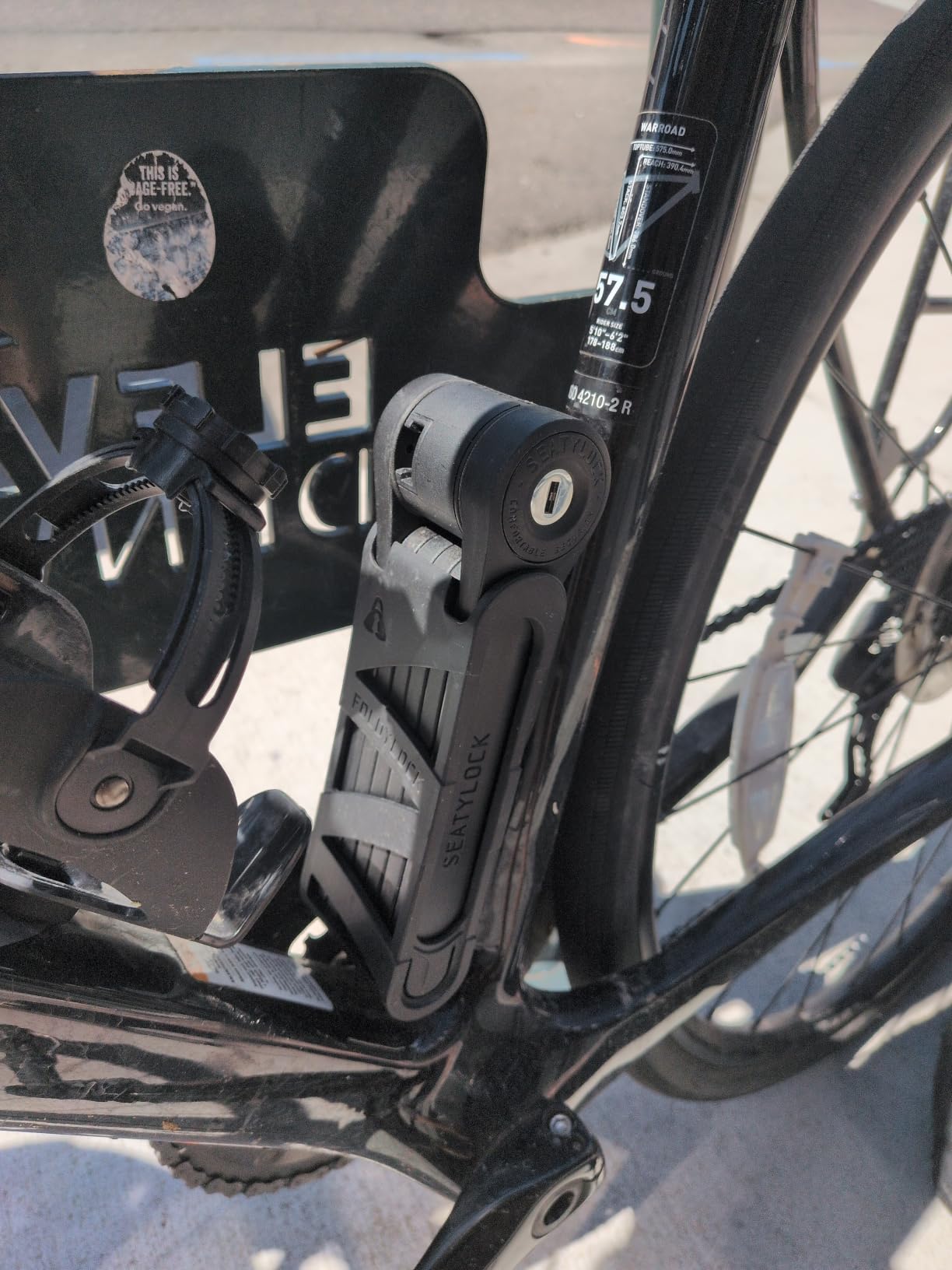 Seatylock FoldyLock Compact Lightweight Patented Folding Bike Lock 33.5 in | Award Winning Smart Secure Guard High Security Bicycle Lock, Heavy Duty Anti Theft with Keys & Case for Bikes or Scooters customer photo 1
