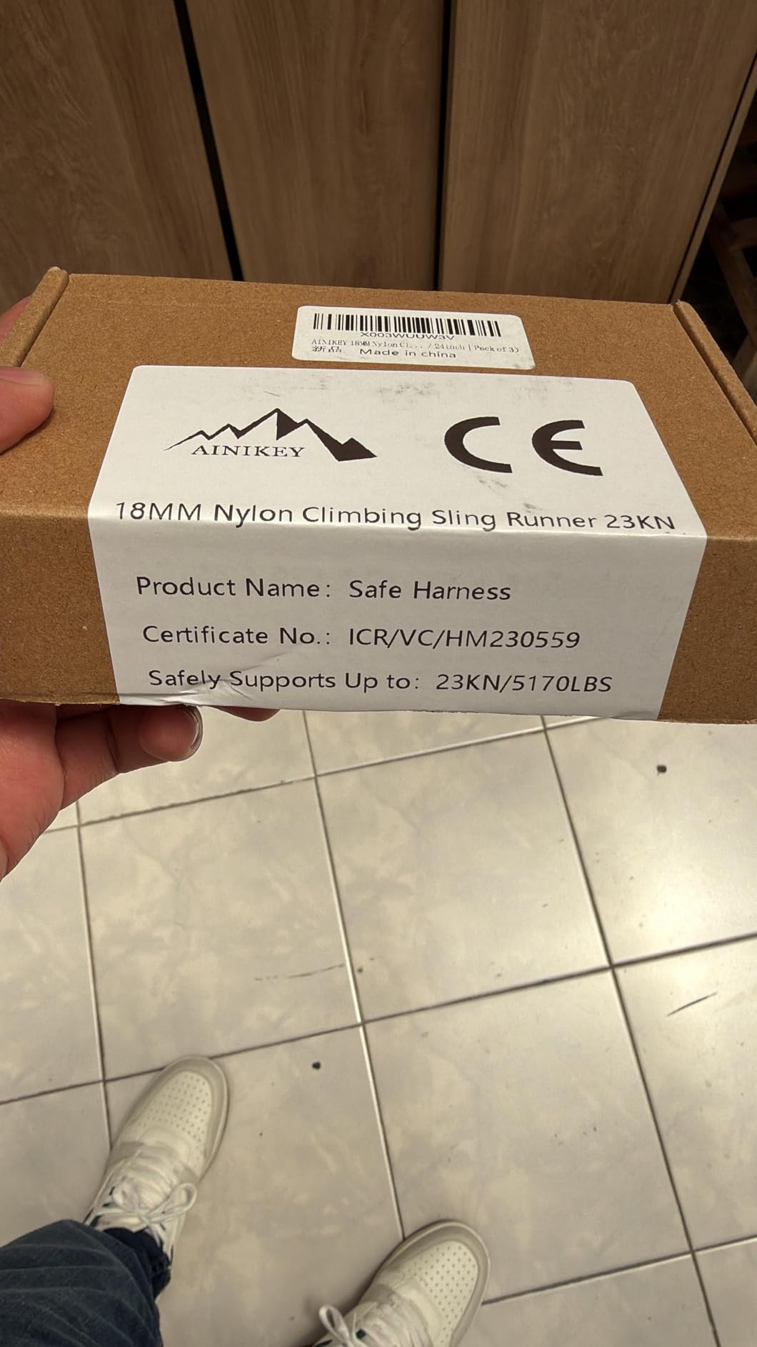 18MM Nylon Climbing Sling Runner 23KN CE2008/EN566 Rock Climbing Webbing Straps customer photo 1