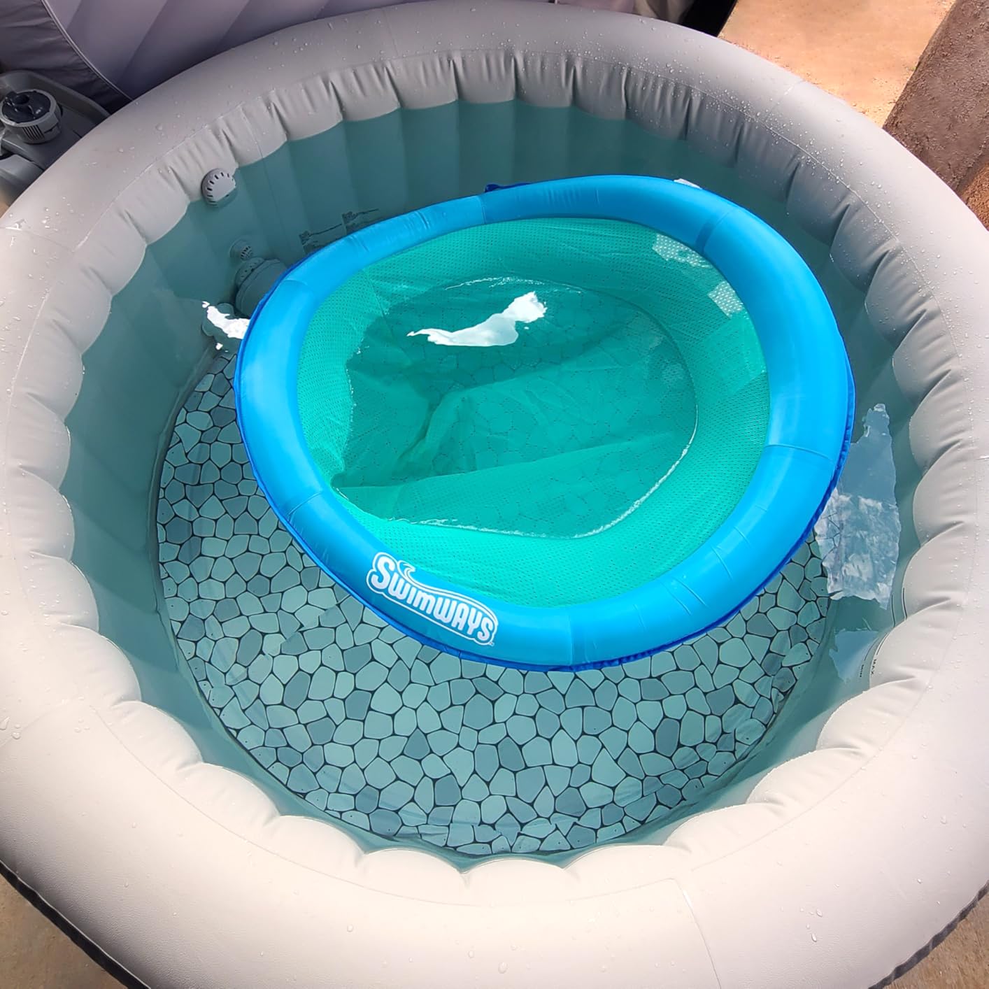 SwimWays Spring Float Premium Papasan Pool Lounger customer photo 1