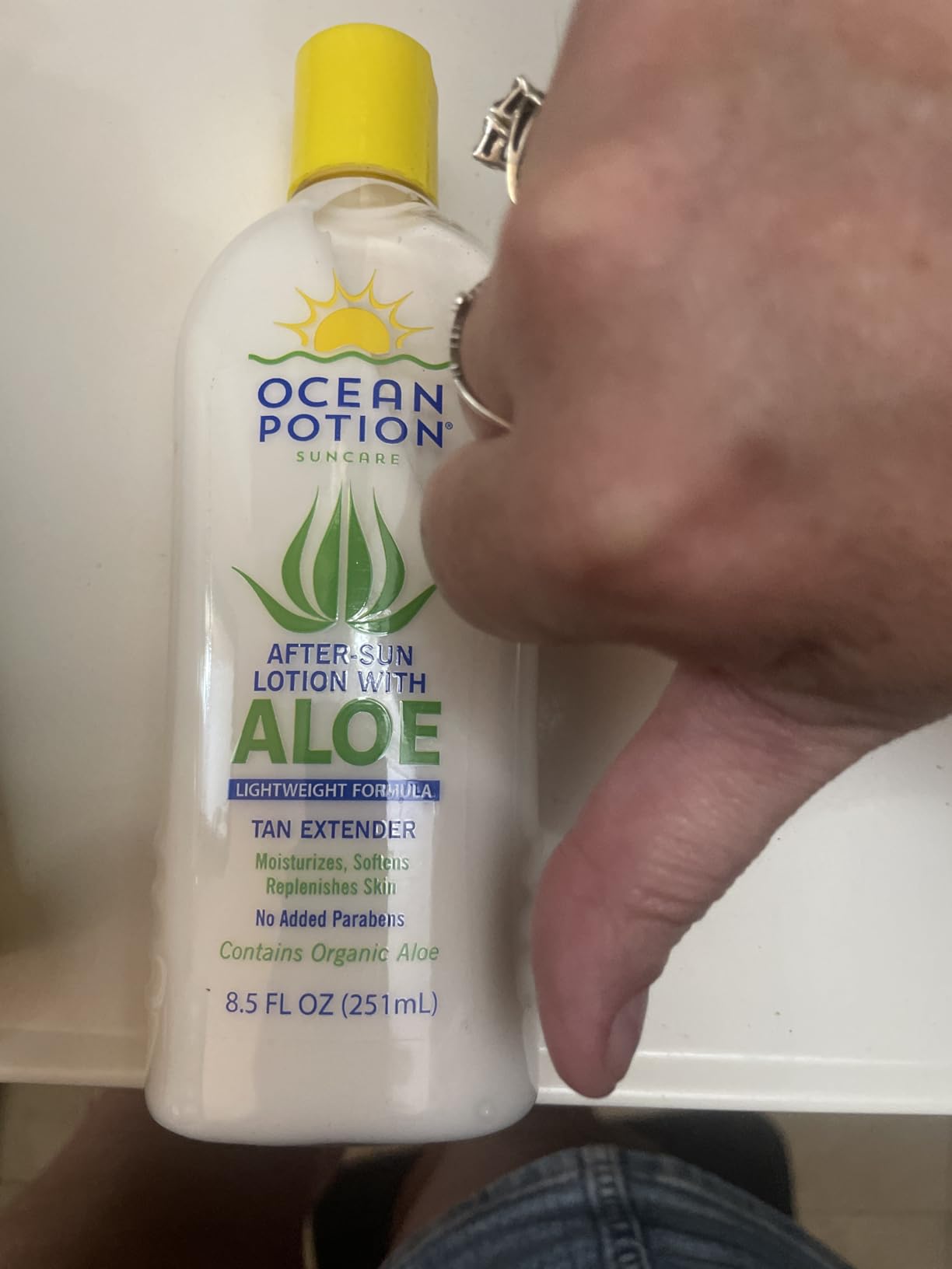 Ocean Potion After Sun Lotion with Aloe Vera, Hydrating Moisturizing Body Lotion for Dry Skin, Lightweight Aloe Vera Lotion with Vitamin E, Paraben-Free After Sun Care, 8.5 oz customer photo 1