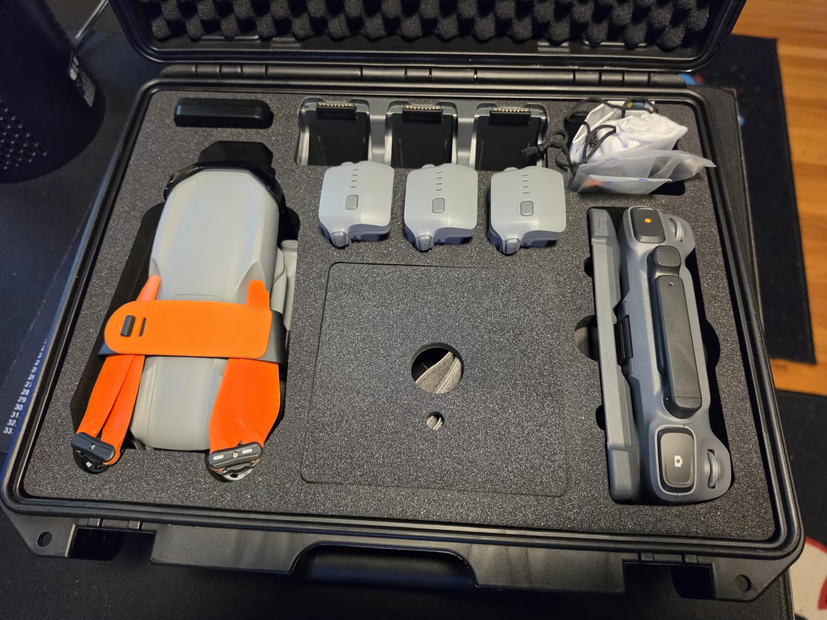Lykus Titan MA310 Hard Case for DJI Air 3S/3 and DJI RC2/RC-N3 | CASE ONLY, Fits Fly More Combo, Up to 4 Batteries, Supports RC Lanyard, IP67 Waterproof, Shockproof, CNC Cut Premium Foam customer photo 1