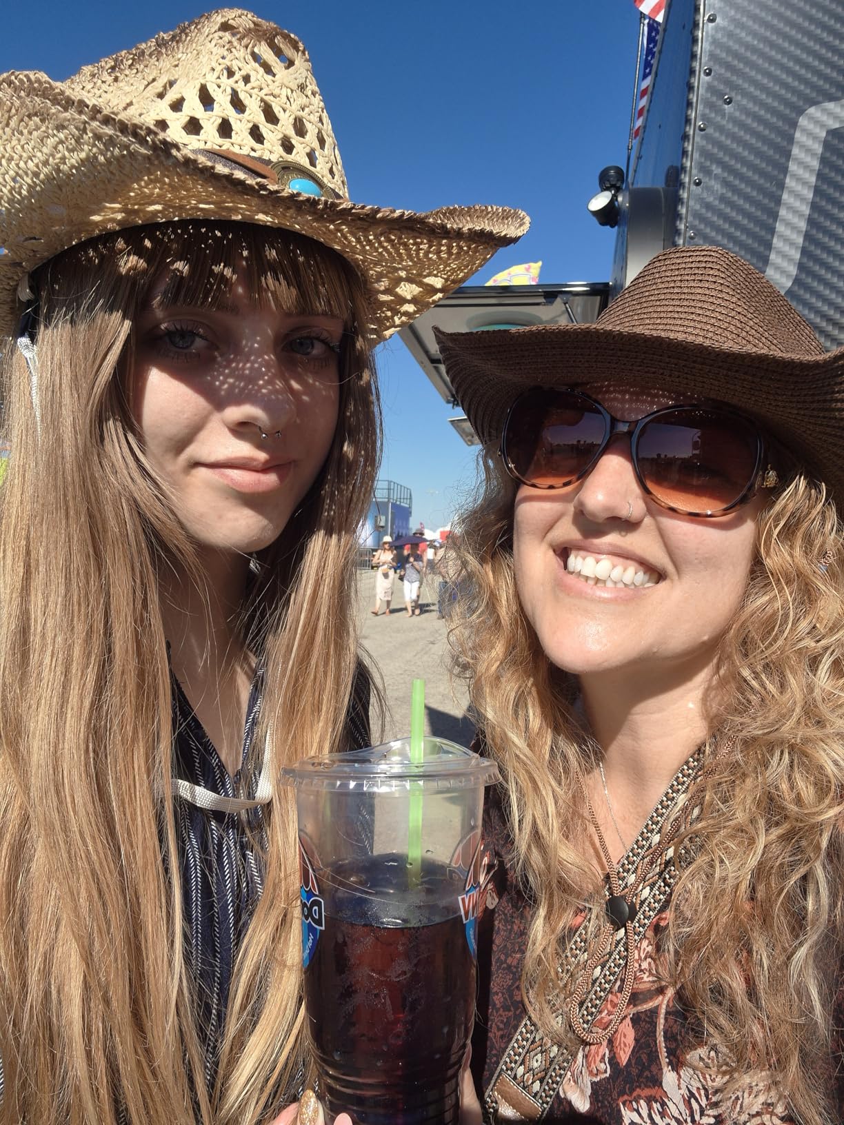 Adjustable Straw Cowboy Hat, Western Cowgirl Sun Hat for Outdoor | Fits Large Heads for Men & Women, Detachable Chin Strap, Shapeable Wide Brim, Breathable & Lightweight customer photo 1