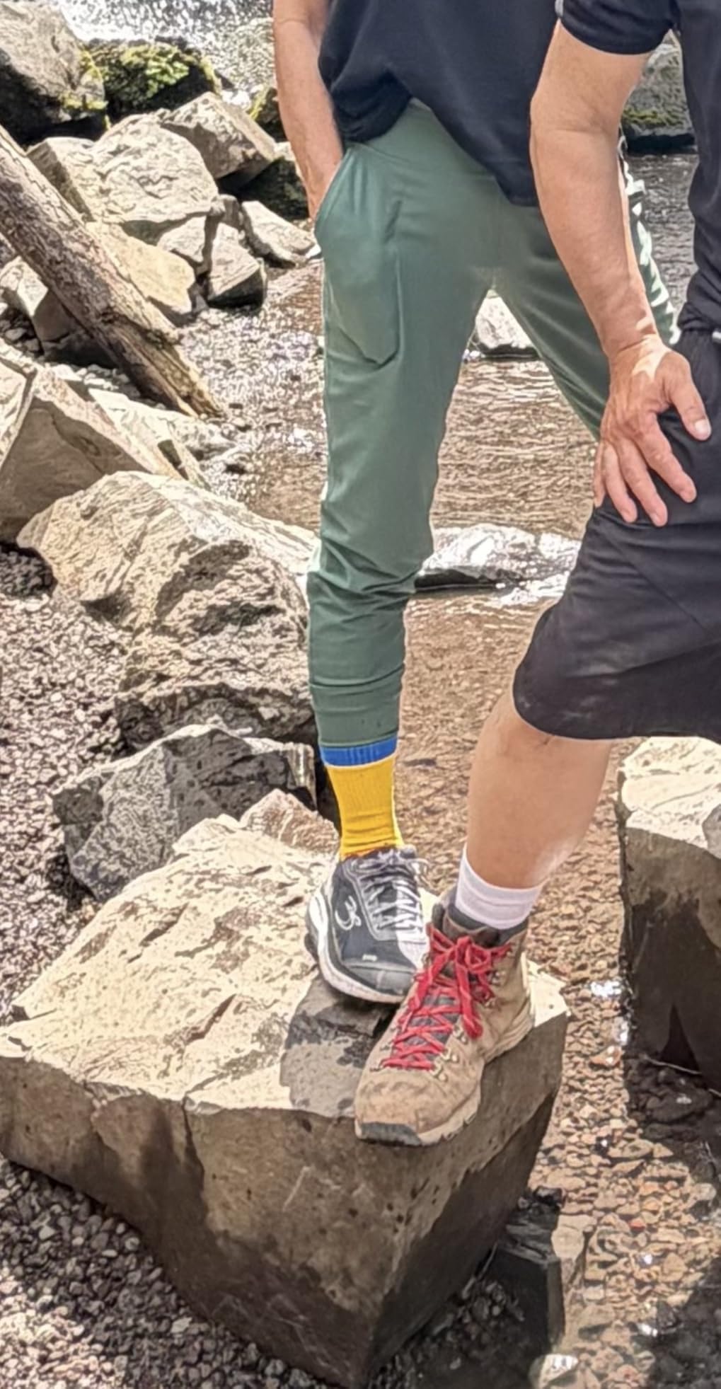 FNOVCO Women's Hiking Walking Running Crew Socks Thick Cushioned Athletic Compression Socks 5 Pairs customer photo 2