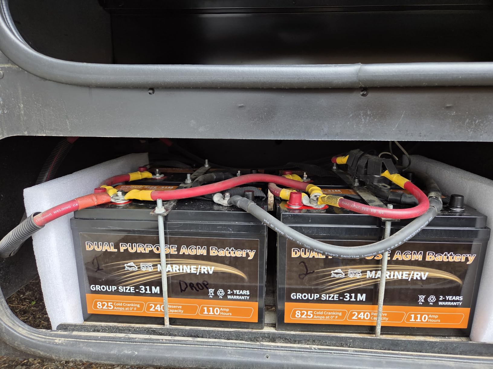 Weize BCI Group 31M Dual Purpose AGM Battery, 240RC 825CCA 12V 110AH Starter & Deep Cycle Sealed Marine & RV Battery customer photo 1