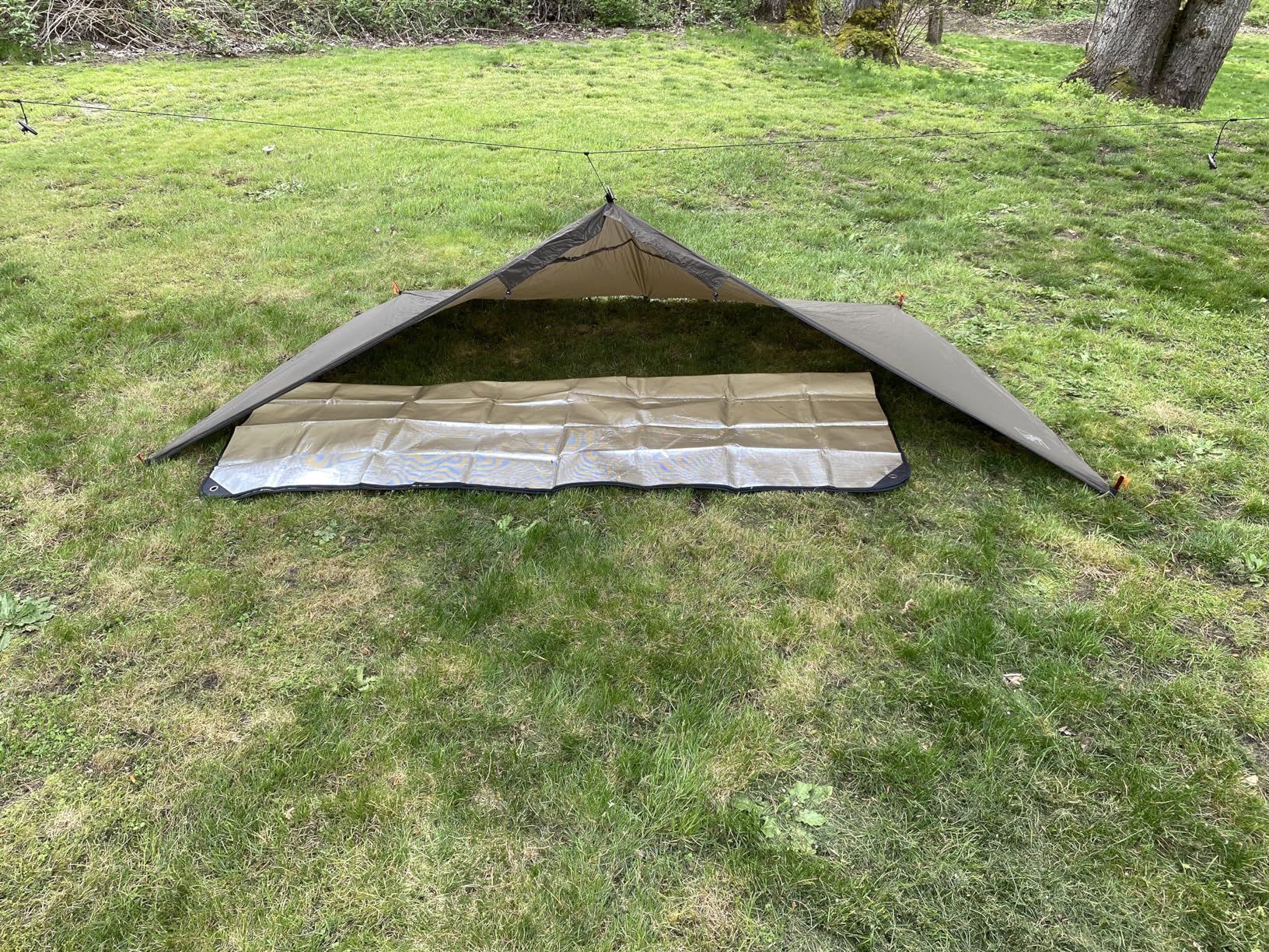 Onewind Lightweight Poncho Shelter, Solitary Shelter Cape Silnylon Emergency Survival Shelter Ultralight Minimalist Shelter for Camping Hiking Backpacking Bug Out Bag customer photo 2
