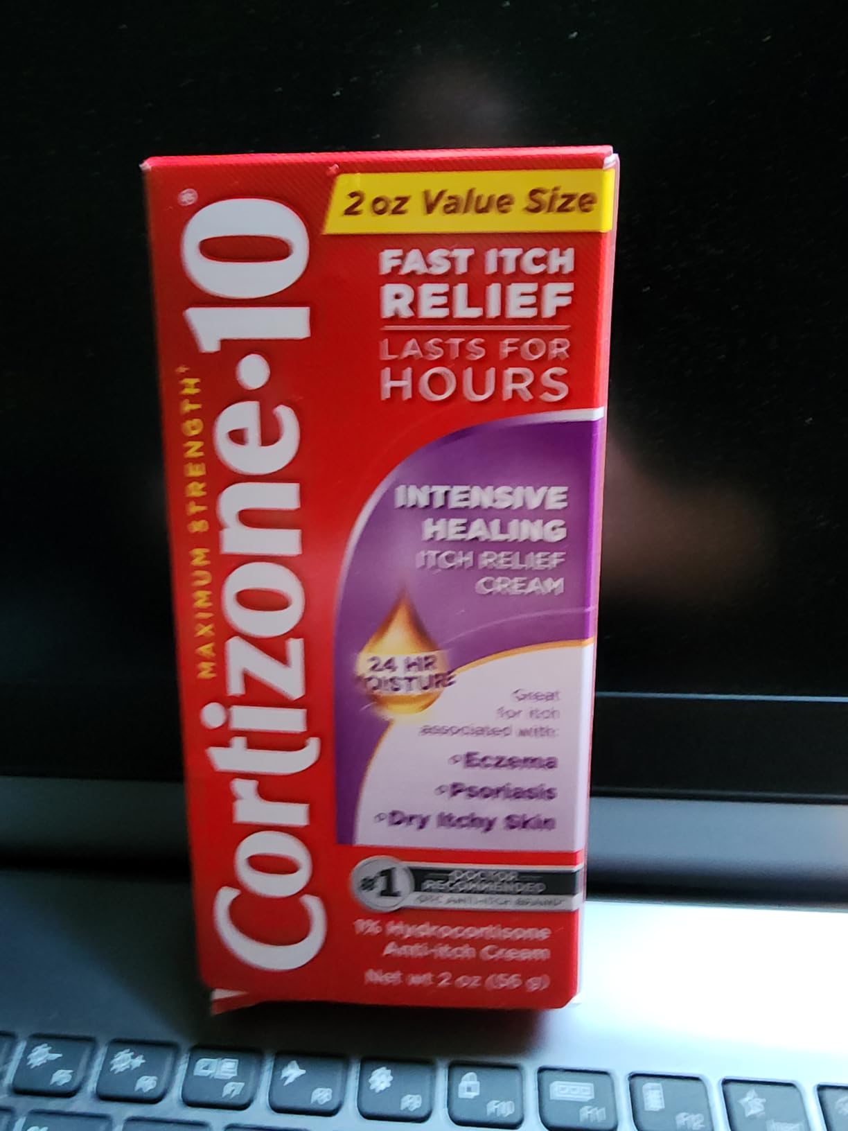 Cortizone-10 Maximum Strength Intensive Healing Itch Relief Cream, 1% Hydrocortisone, Fast-Acting, Anti-Itch Cream for Bug Bites, Rash, Eczema, Psoriasis, Poison Ivy, Oak, Sumac & More, 2 oz customer photo 1