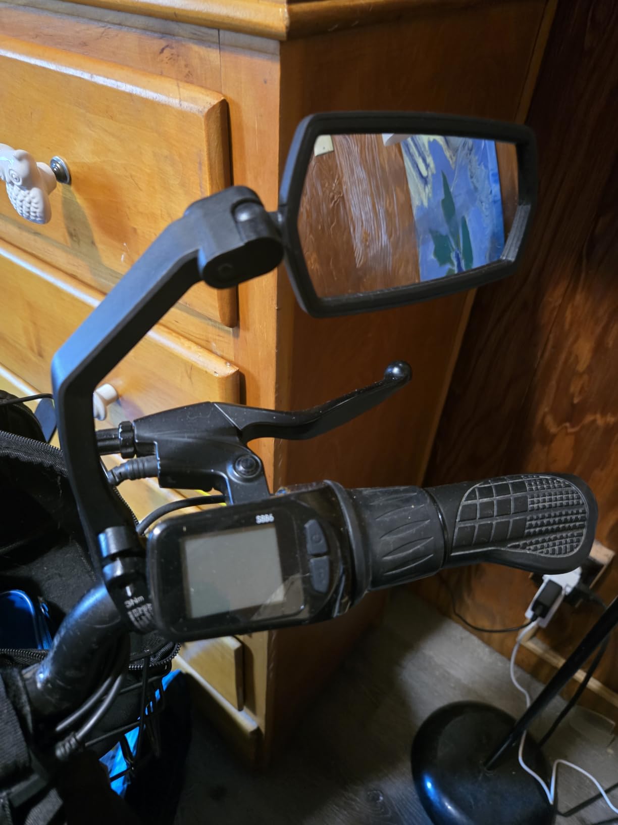 WITTKOP Bike mirror | Large HD field of vision | 360 Degree rotatable and foldable | Mounting above and below | Break-proof and durable | ebike accessories, bike mirror handlebar mount, bicycle mirrors customer photo 2