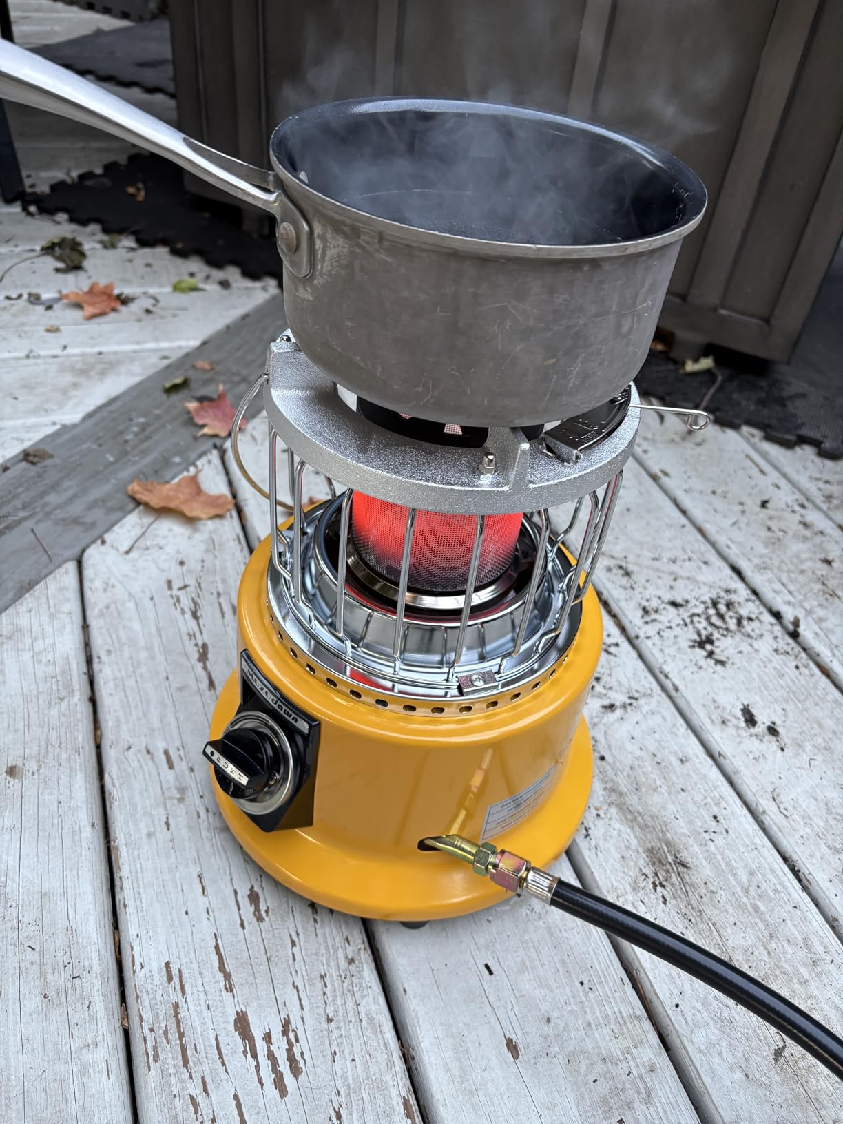 2 in 1 Propane Heater & Stove, 13000 BTU Portable Propane Heater with Handle, Outdoor Heater Gas Stove for Patio, Camping, Tent, Ice Fishing, Garage customer photo 1