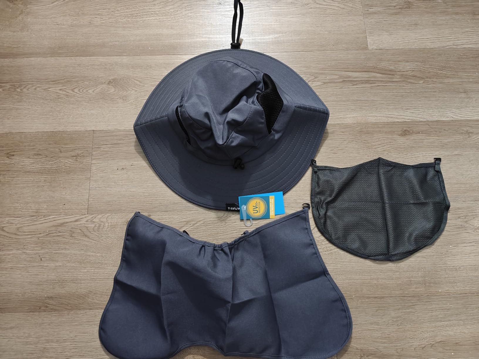 Wide Brim Sun Bucket Hat, Waterproof Boonie Hat for Men & Women | UPF 50+ UV Protection, Adjustable Fit, Chin Strap & Sweatband, Foldable Durable for Fishing Hiking Garden Beach customer photo 2