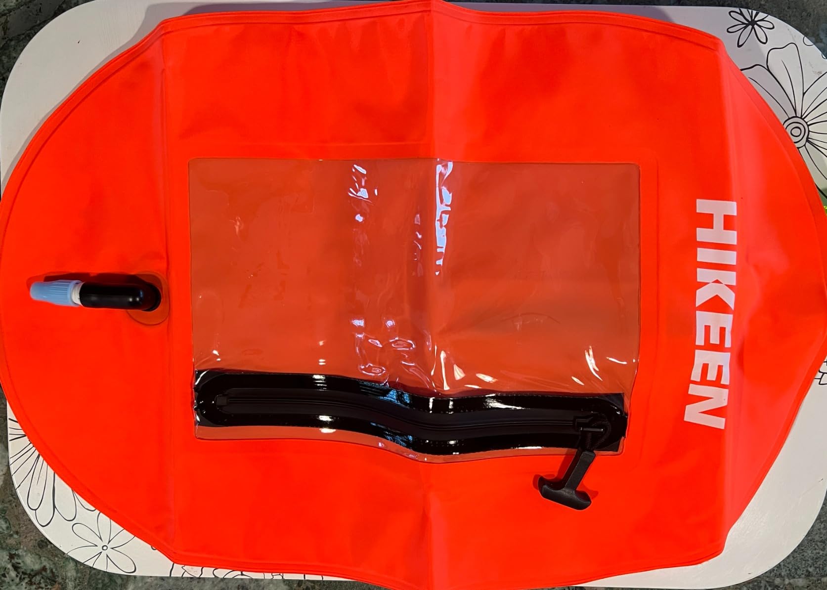 Hikeen Swim Buoy - Waterproof Touchscreen Storage Space, Swim Safety Float w/Adjustable Waist Belt for Open Water Swimmers and Triathletes - Be Bright, Be Safer & Be Seen customer photo 1