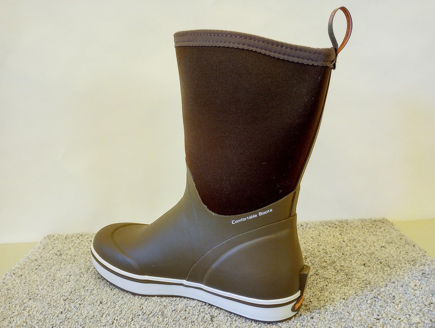 Mid Calf Deck Boots for Men Rain Boots customer photo 2