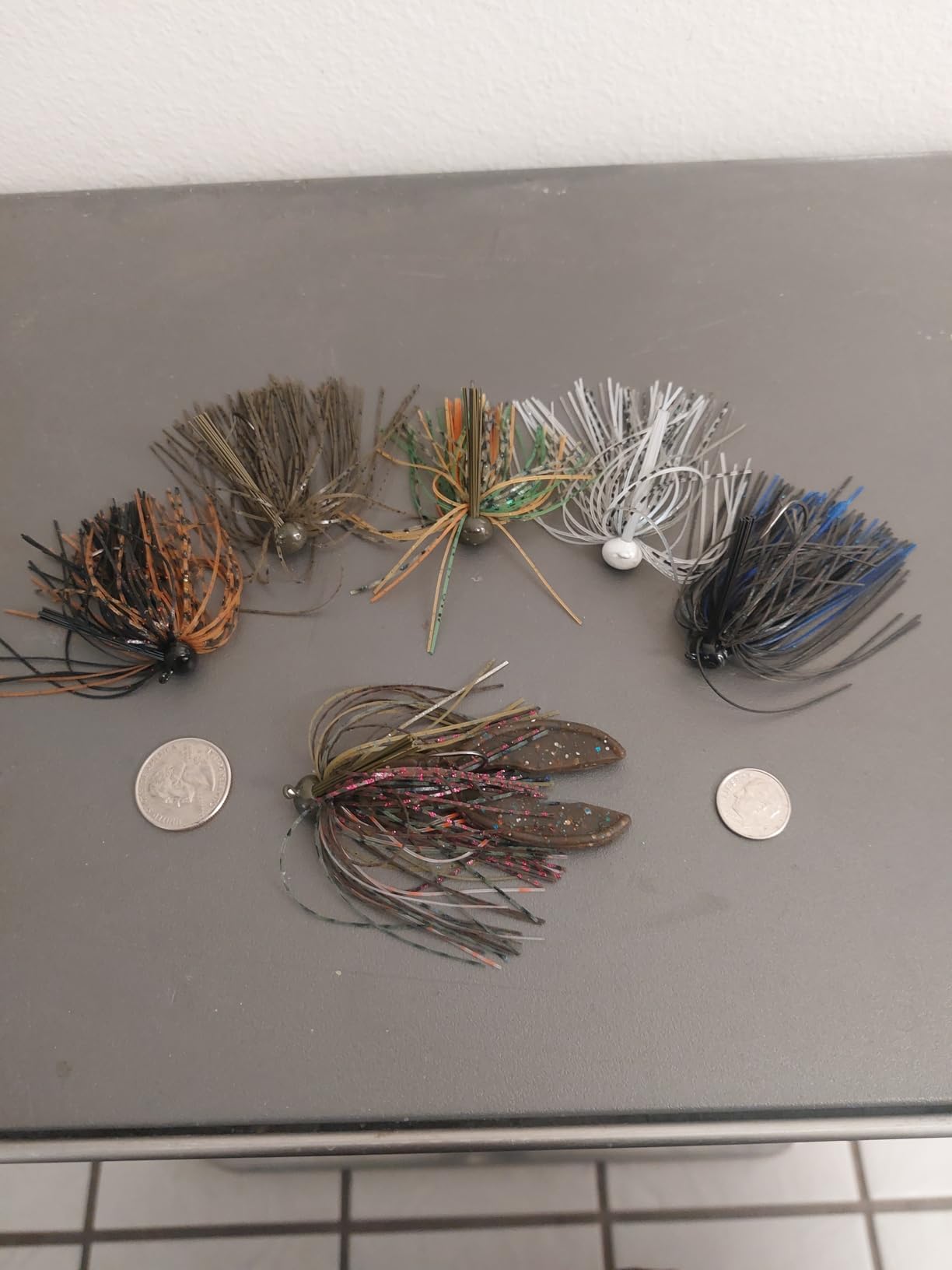 Reaction Tackle Football Jigs for Bass Fishing, Football Head Jig with Silicone Skirt for Pike, Walleye and Muskie Fishing (3-Pack) customer photo 2