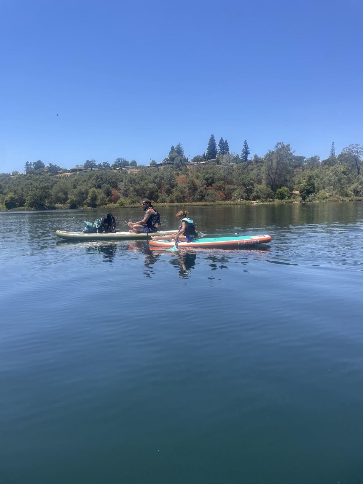 Kids Inflatable Stand Up Paddle Board with SUP Accessories, Wide Stable Design, Non-Slip Comfort Deck, Inflatable Paddle Board for Kids & Children customer photo 1