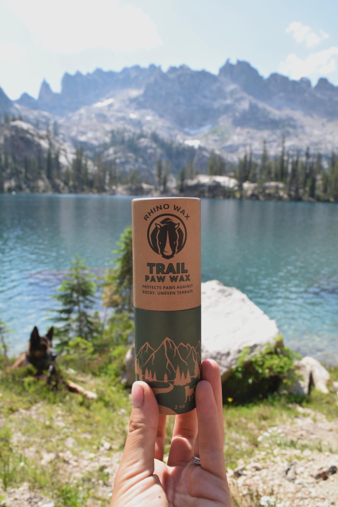 Trail Paw Wax for Dog Hiking, Rocks, Trails & Rough Terrain | Protect dog paws on hikes from rocks, thorns and rough terrain with Trail Wax designed for rugged hiking adventures. customer photo 2