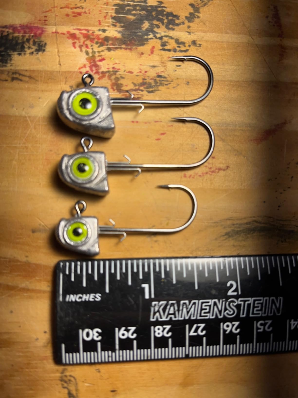 OJY&DOIIIY Swimbait Jig Heads with Chartreuse Fish Eye, 1/8 3/16 1/4 3/8 1/2oz Jigheads for Freshwater&Saltwater Fishing 10/15 Pack customer photo 1