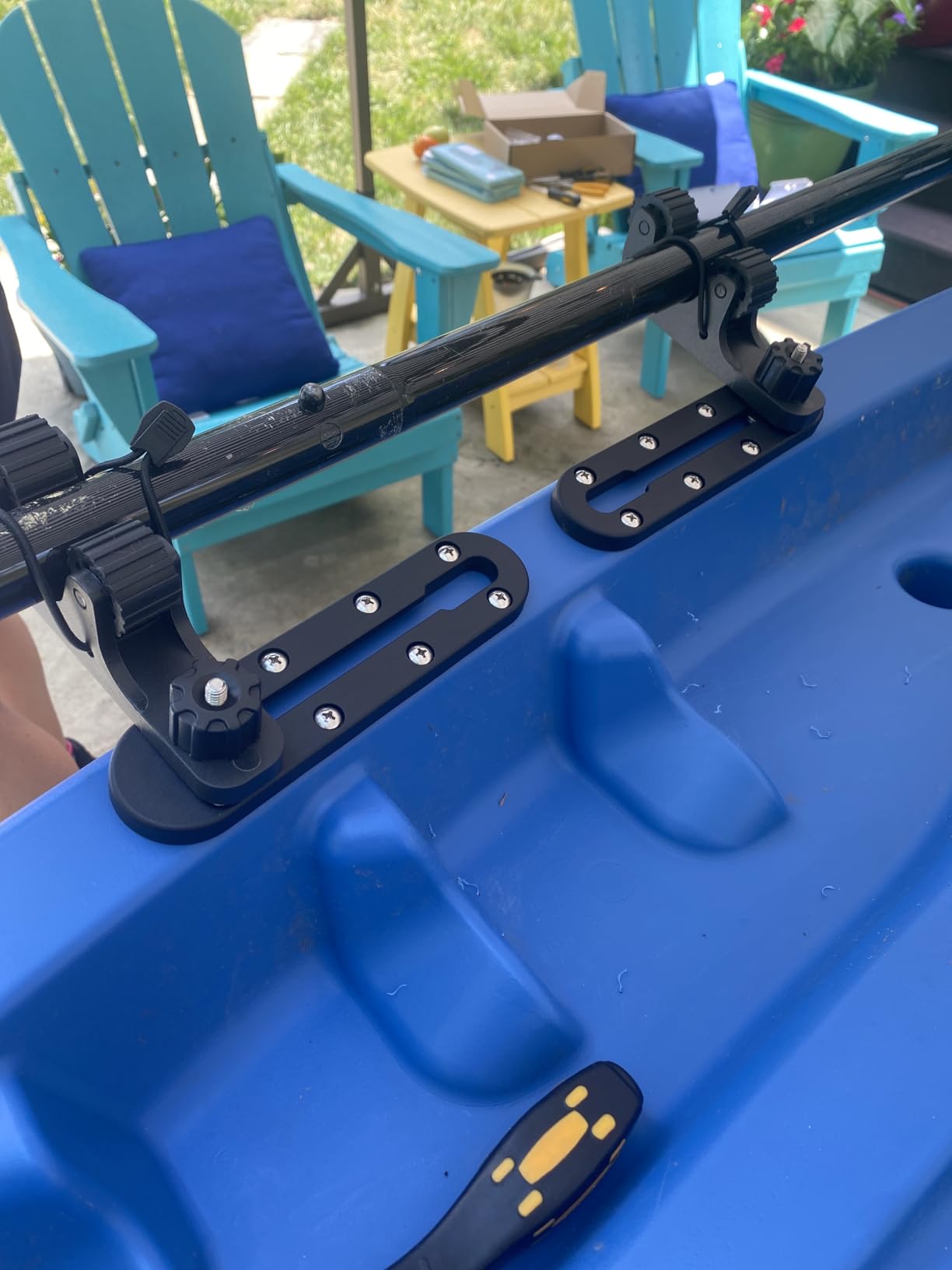 Huntury Kayak Track, Kayak Low Profile Track, Kayak Rail, Kayak Accessories Mount Track, Kayak Gear Track for Fishing Rod Holder, Fish Finder, Cup Holder, Anchor Cleats customer photo 2
