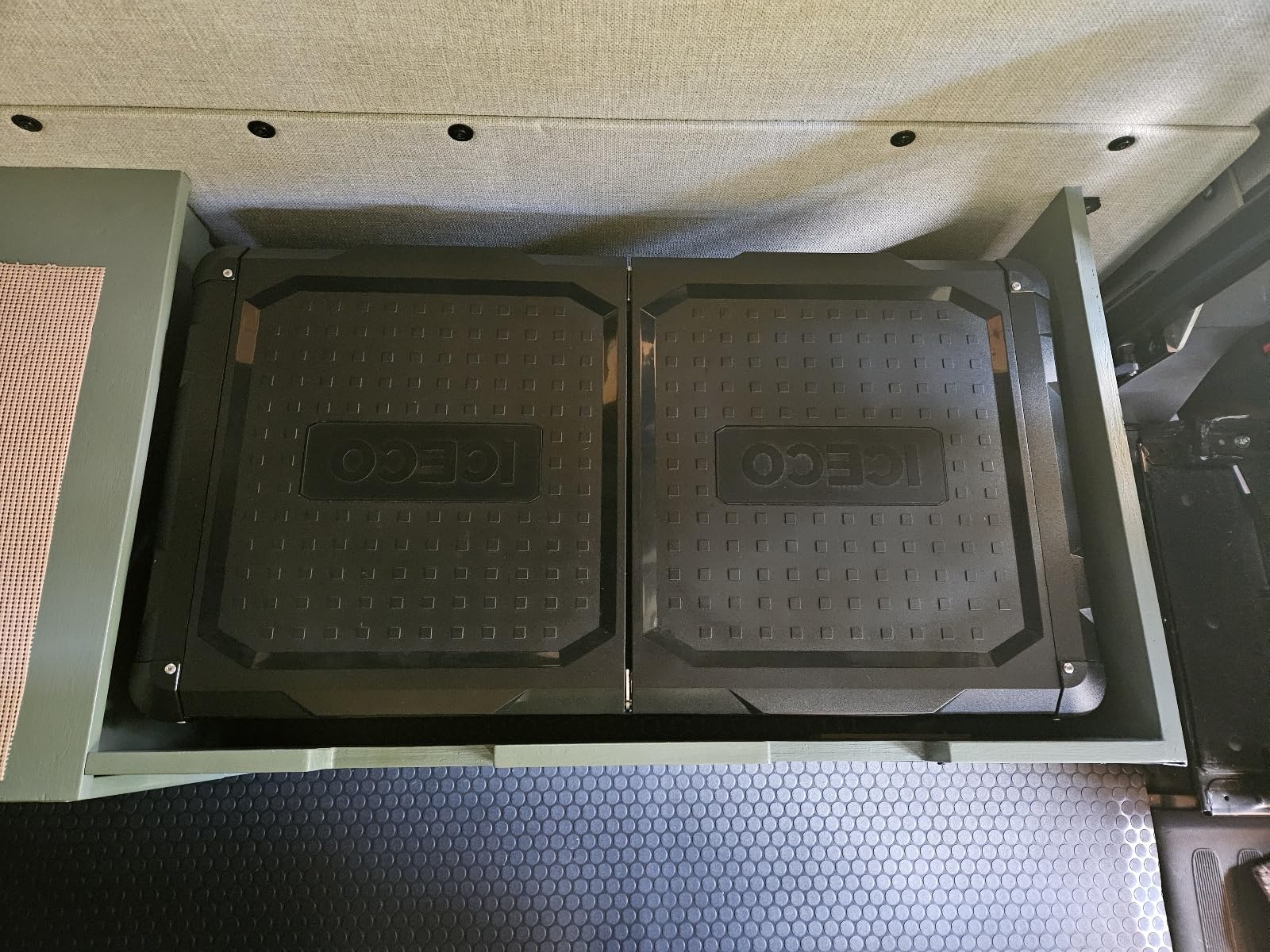 ICECO VL75 ProD 12V Refrigerator, Portable Freezer Fridge with AC/DC, 75L Dual Zone Car Fridge Powered by SECOP, 0℉ to 50℉, Electric Cooler for Car, Camping and Home Use [Olive Green Special Edition] customer photo 1