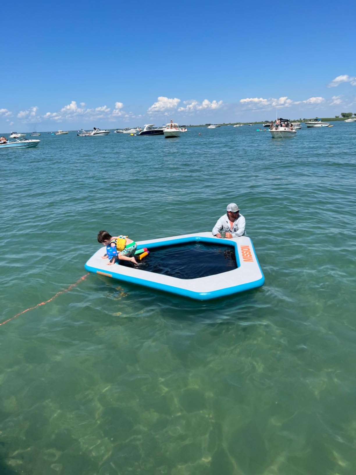 Mission Boat Gear Reef Mat Inflatable Floating Dock with Mesh Splash Zone - 550 lbs Capacity Heavy Duty Construction customer photo 1