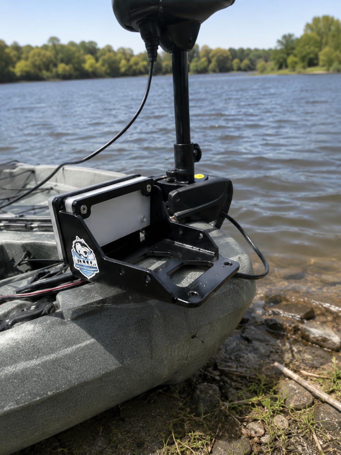 HKTE Aluminum Trolling Motor Mount for Kayaks and Canoes, Up to 3 HP customer photo 1