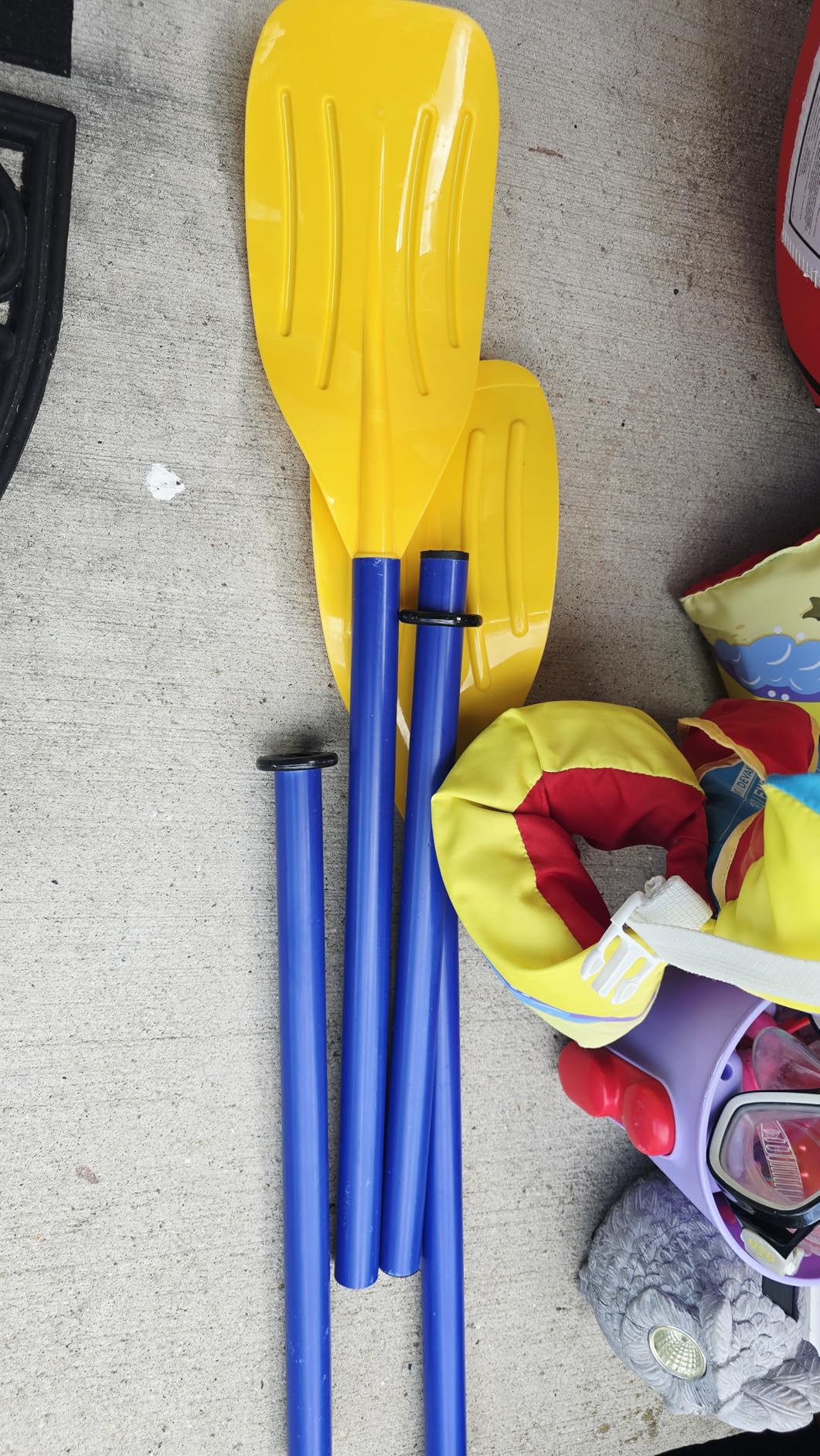 Small Kayak Paddles, Plastic Canoe Paddle for Children, Yellow customer photo 1