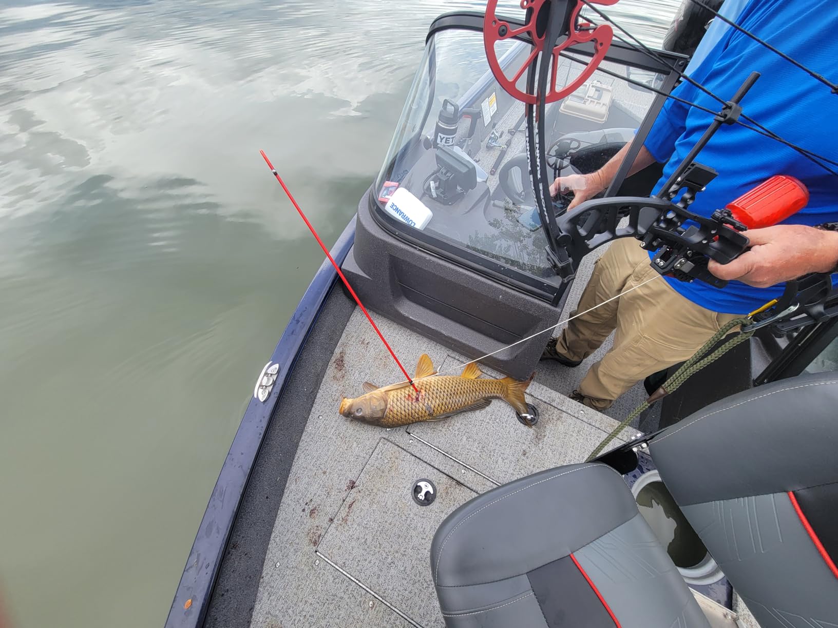 Cajun Bowfishing Shore Runner EVW Bow, Enhanced Accessories, Right and Left Handed Archers, 32
