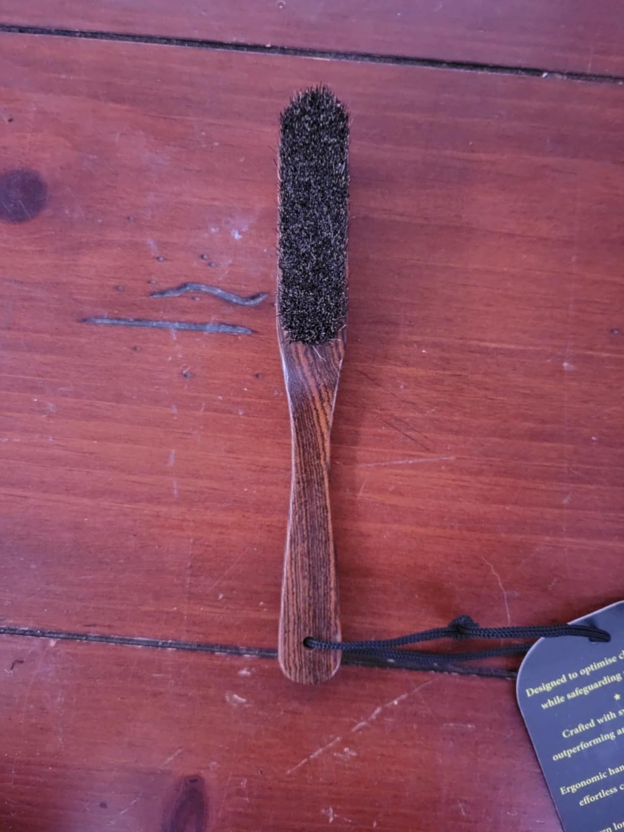 BELLAROCA Climbing Brush with Rope and Carabiner - Rosewood Handle, Synthetic Bristles, Rock Climbing Brush and Bouldering Brush for Indoor and Outdoor Chalk Removal customer photo 2
