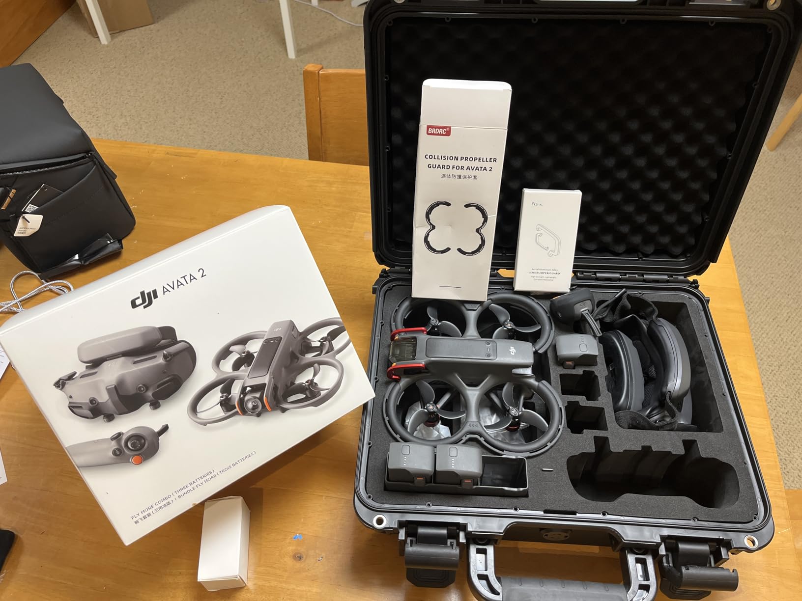 Lekufee Waterproof Hard Carrying Case for DJI Avata 2, Fly More Combo, Goggles 3 (NOT for Goggles N3), RC Motion 3, FPV Remote Controller 3 and Accessories (Case Only) customer photo 1