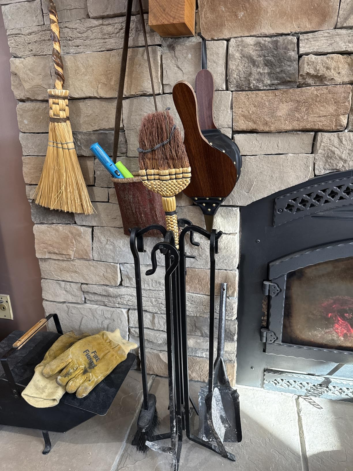 Gtongoko Fireplace Bellows Air Blower Cast Nozzle 14.8