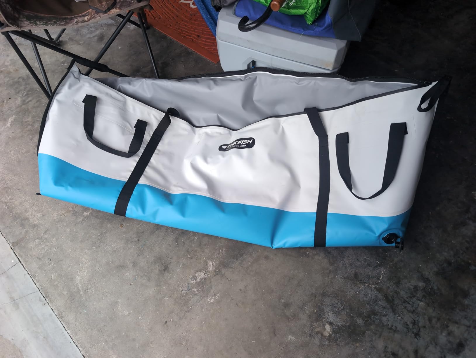 THKFISH Fish Cooler Bag Insulated Fish Kill Bag for Caught Fishing, 60x20x9in Waterproof Fishing Catch Bags with Smooth Water-Resistant Zipper Keep Ice-Cold & Fresh Over 48H customer photo 2