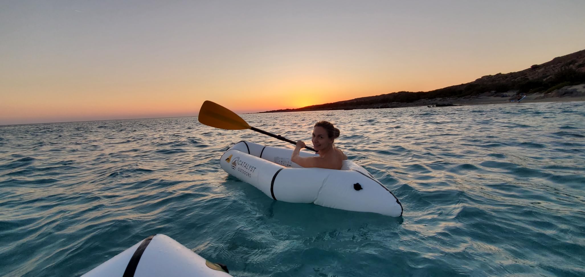 Ultra-Lightweight Inflatable Kayak for Adults & Kids - 1 Person Packraft, Durable TPU, Compact, Rapid Inflate, Ideal for Fishing & Adventure customer photo 1