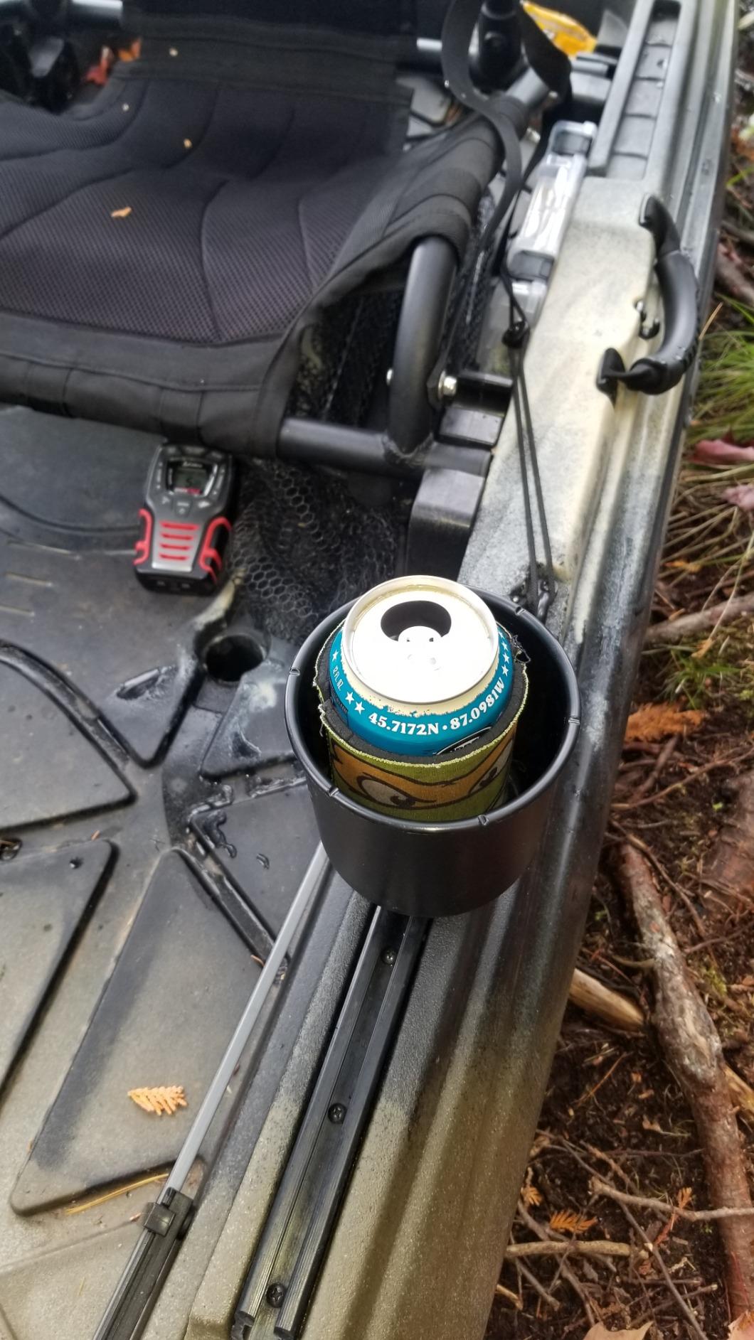 YakAttack MultiMount Cup Holder - Battleship Grey | Track Mount Drink Holder for Kayaks & Boats | Compatible with GearTrac & MightyMount | Secure & Versatile | Made in the USA customer photo 2