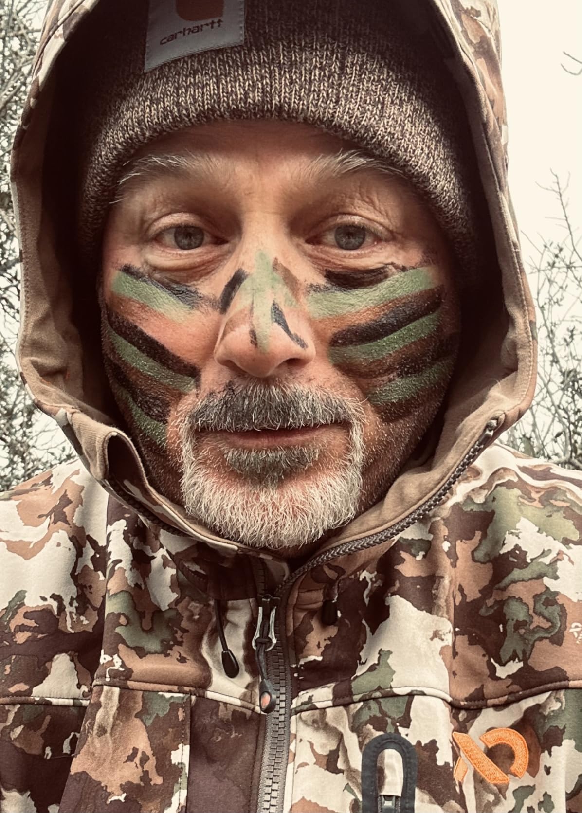 Camo/Black Hunting Face Paint Stick, Camouflage Deer Hunting Concealment Face Body Makeup Paint customer photo 1