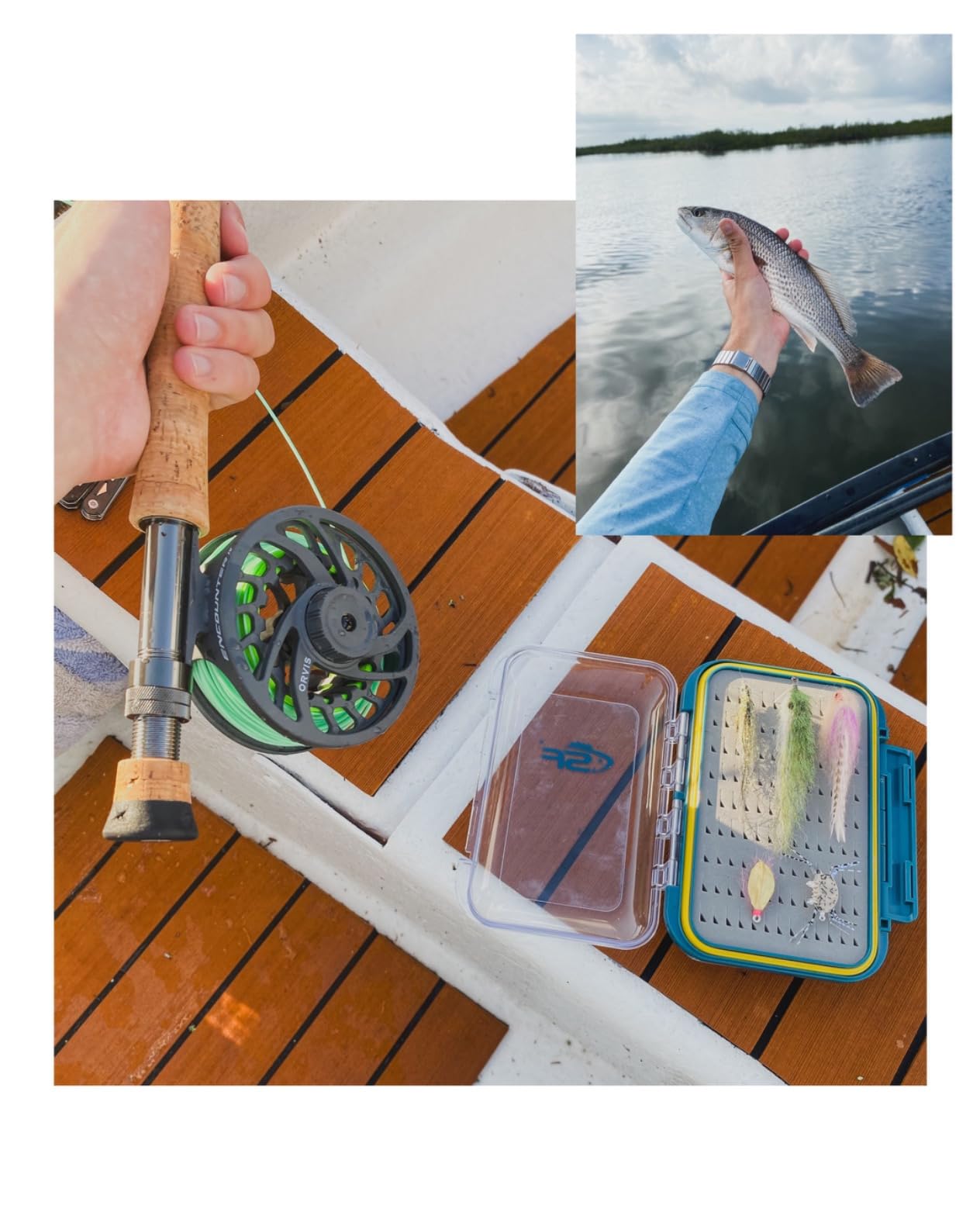 SF Large Waterproof Fly Box For Fly Fishing Double Sided Clear Lid Ice Fishing Jig Head Tackle Box Fly Flies Dry Flies Wet Flies Nymph Streamer Easy Grip Foam customer photo 2