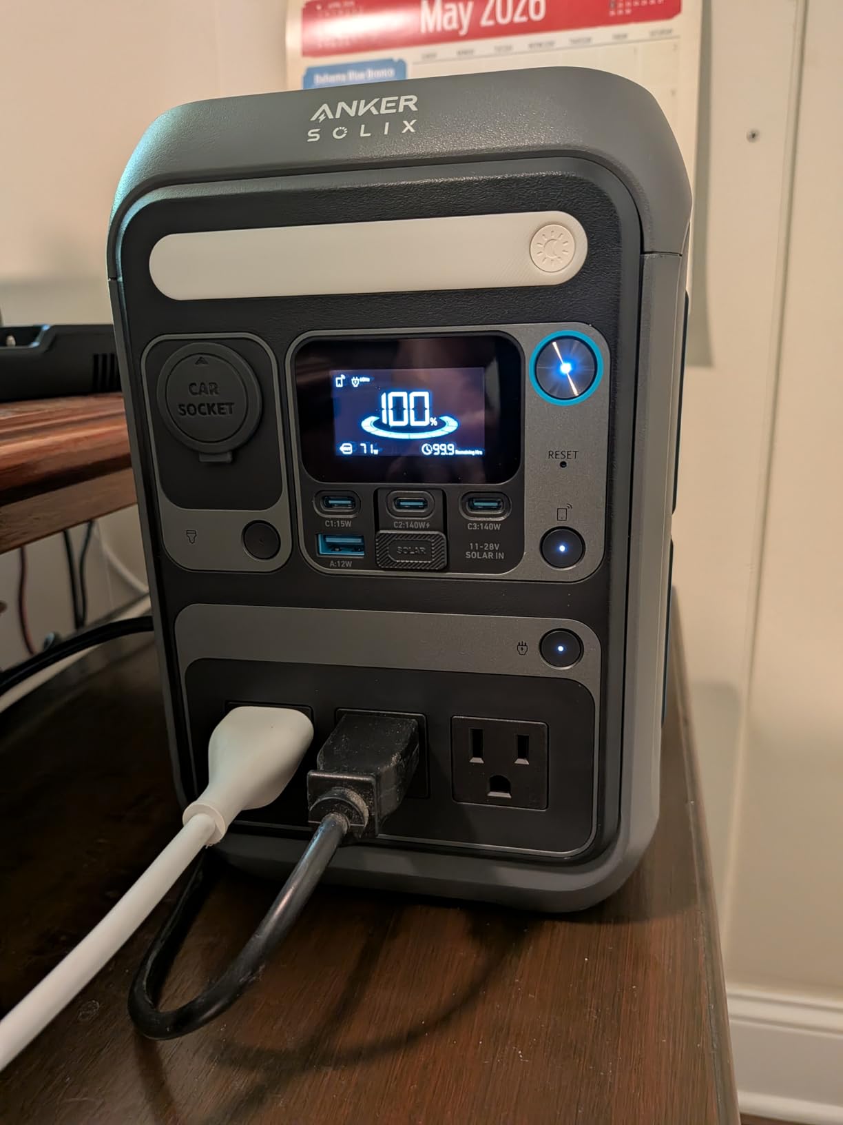 Anker Portable Power Station SOLIX C300, 288Wh LiFePO4 Backup Battery, 300W Solar Generator, 140W Two-Way Fast Charging, For Camping, Hunting, Travel, Blackout & Emergencies (Solar Panel Optional) customer photo 1