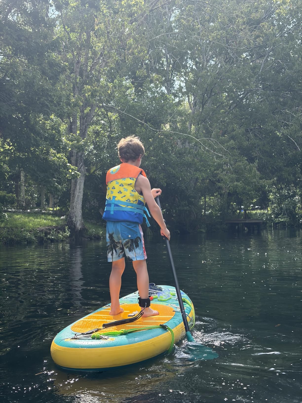 Kids Stand Up Paddle Board with Inflatable SUP Accessories, Durable, Lightweight, Wide Stable Design, Non-Slip Comfort Deck, Inflatable Paddle Board for Kid & Youth customer photo 1
