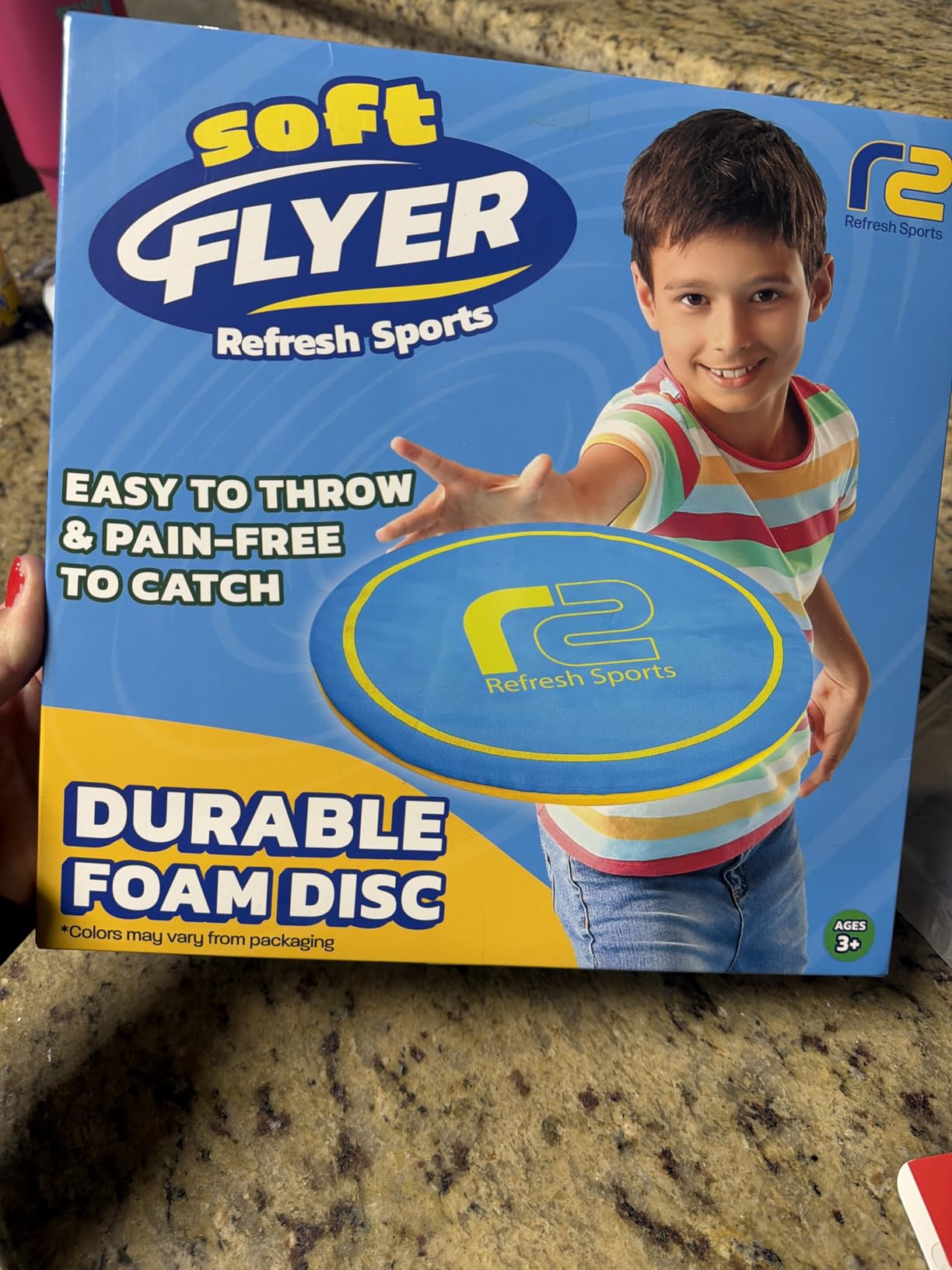 Soft Flying Disc for Kids: Easy To Use Beach Disc - Durable Design Floats On Water! Beach Toys, Pool Toys & Frisbee for Adults Outdoor Fun Pool Toy - Boy Gifts & Girls Ages 5-12+ customer photo 2