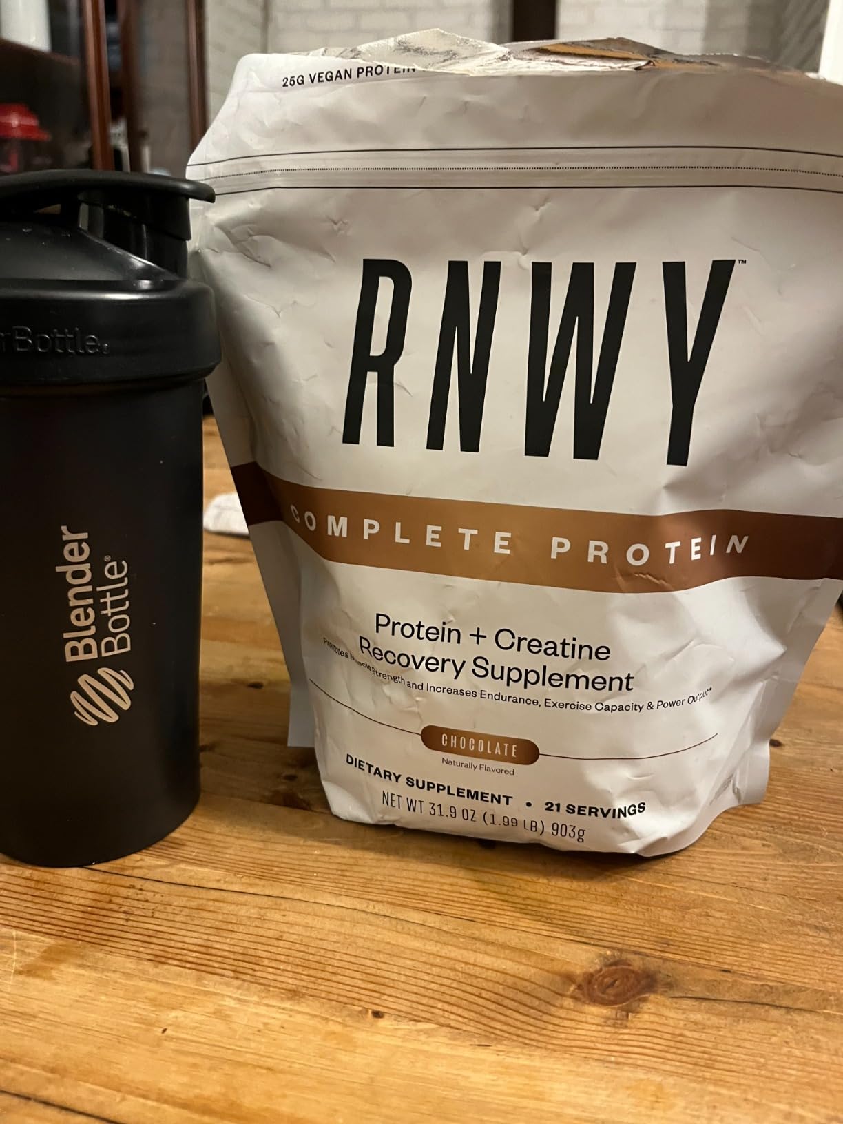 RNWY Complete Protein, 25g Yeast Protein + 5g Creatine Monohydrate, Vegan, Dairy-Free, Informed Sport Certified, Post-Workout Recovery for Endurance Athletes, Chocolate, 21 Servings customer photo 1