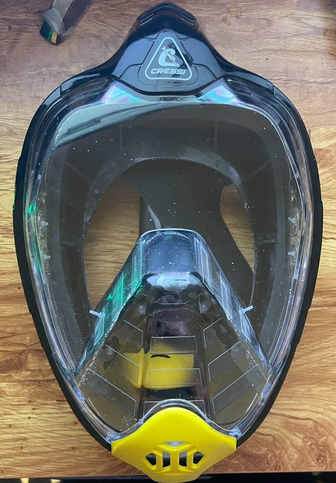 Cressi Adult Snorkeling Full Face Mask - Wide Clear View, Anti-Fog System - Easy Breathing: Safety First - Bali: Designed in Italy customer photo 2