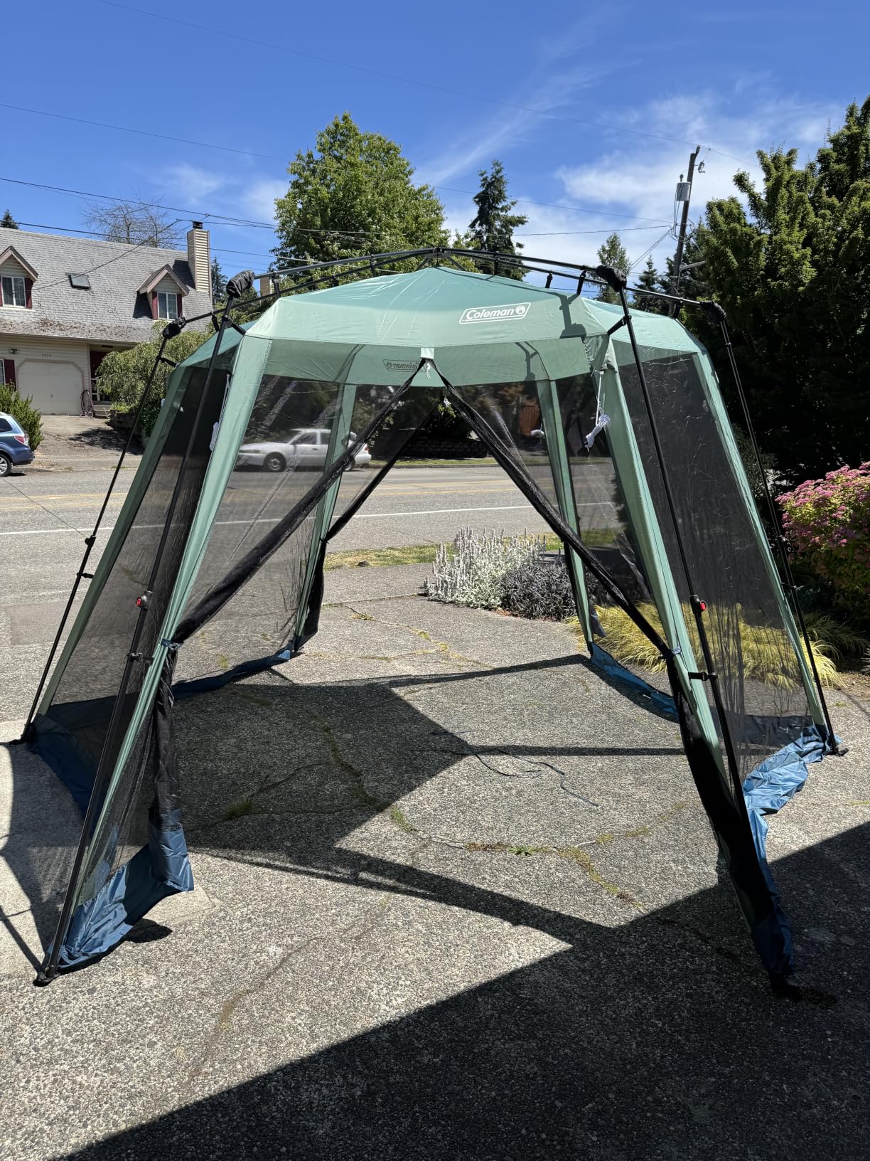 Coleman Skylodge Portable Screenhouse with 1-Minute Setup, Screened Gazebo for Bug-Free Lounging, Outdoor Sun Shade for Picnic, Events, Parties, Camping, & More customer photo 1