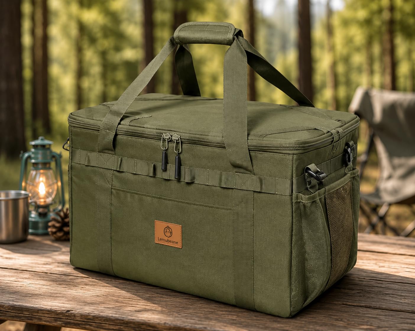 Tactical Camping Storage Bag Utility Tote Bag Camping Kitchen Organizer with Axe Holder & Shoulder Strap customer photo 1