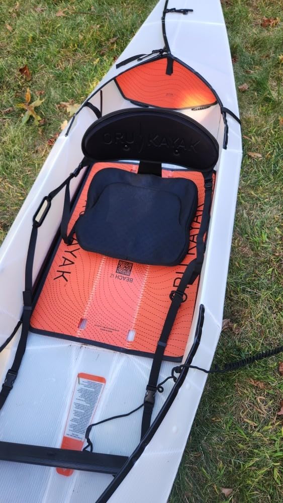 Extra Thicker Kayak Seat Cushion, Waterproof Kayak Gel Seat Cushion for Long Sitting Coccyx Sciatica Pain Relief Boat Cushion Kayak Accessories Pad for Fishing Canoe Rowing Stadium customer photo 2