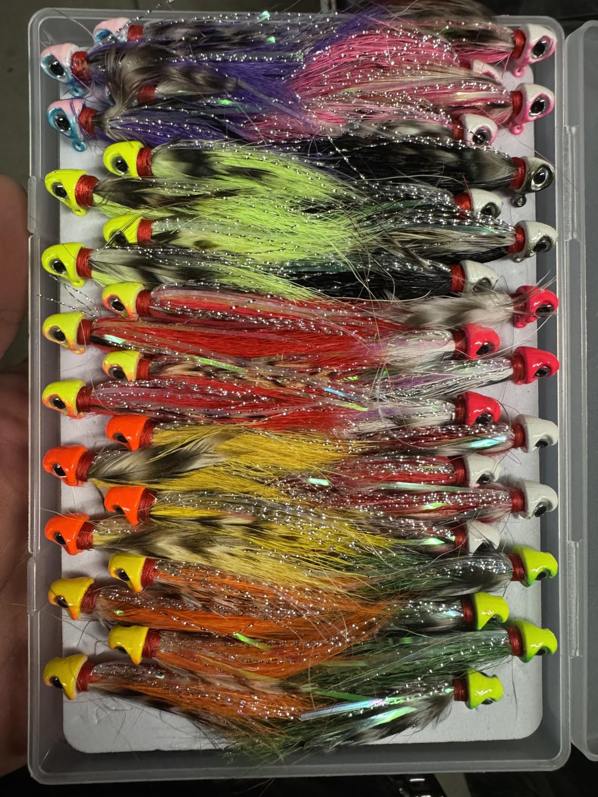 Dovesun Hand-Tied Bucktail Hair Jigs Fishing Lures for Walleye, Trout and Panfish - 10 Colors 1/32oz 1/16oz 1/8oz customer photo 2