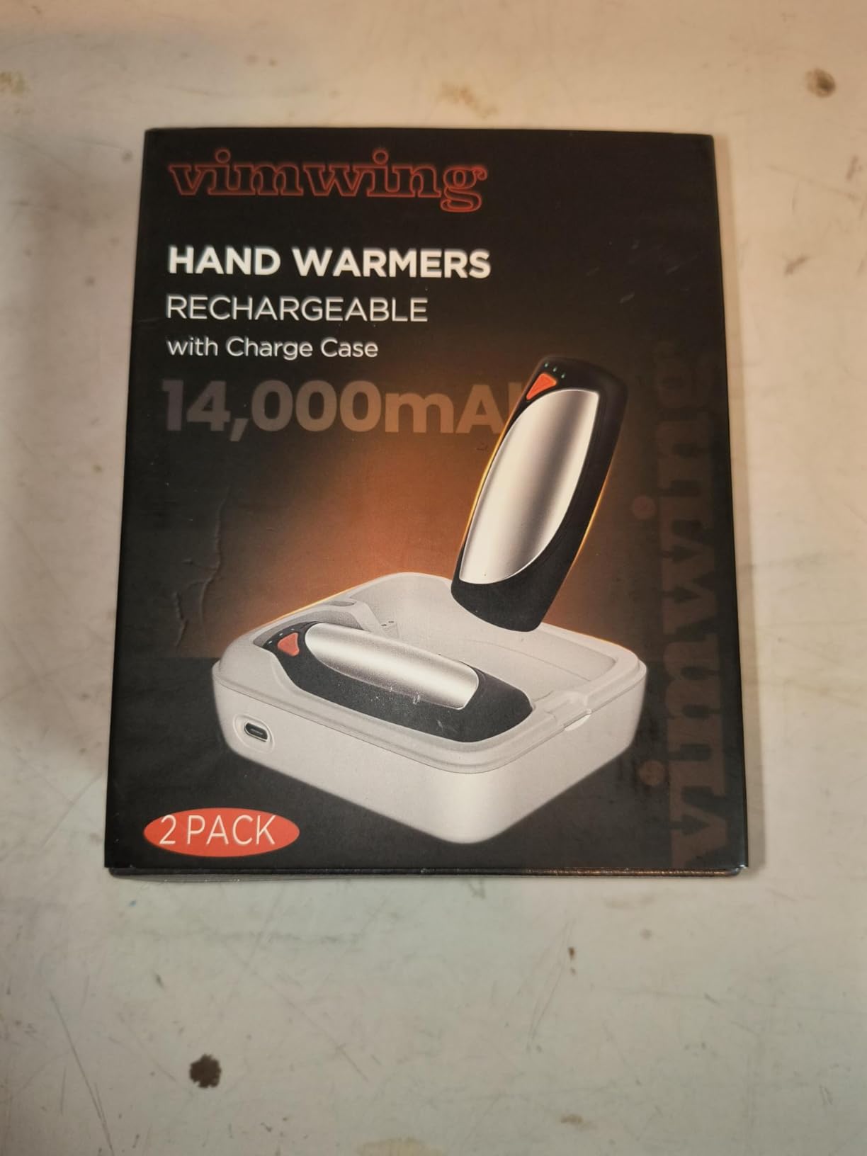 Hand Warmers Rechargeable with Charge Case, 2 Packs 14,000mAh Electric Hand Warmer Battery Powered Dual Sided Reusable Long Battery Life Portable Pocket Heater Gifts for Men Women Golf, Hunting Gear customer photo 1